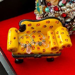 💖 5/$25 | Vintage Silver Purple Hoop Earrings